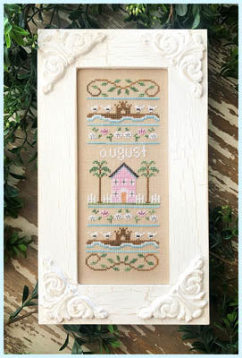 Country Cottage Needleworks Cottage of the Month August cross stitch pattern