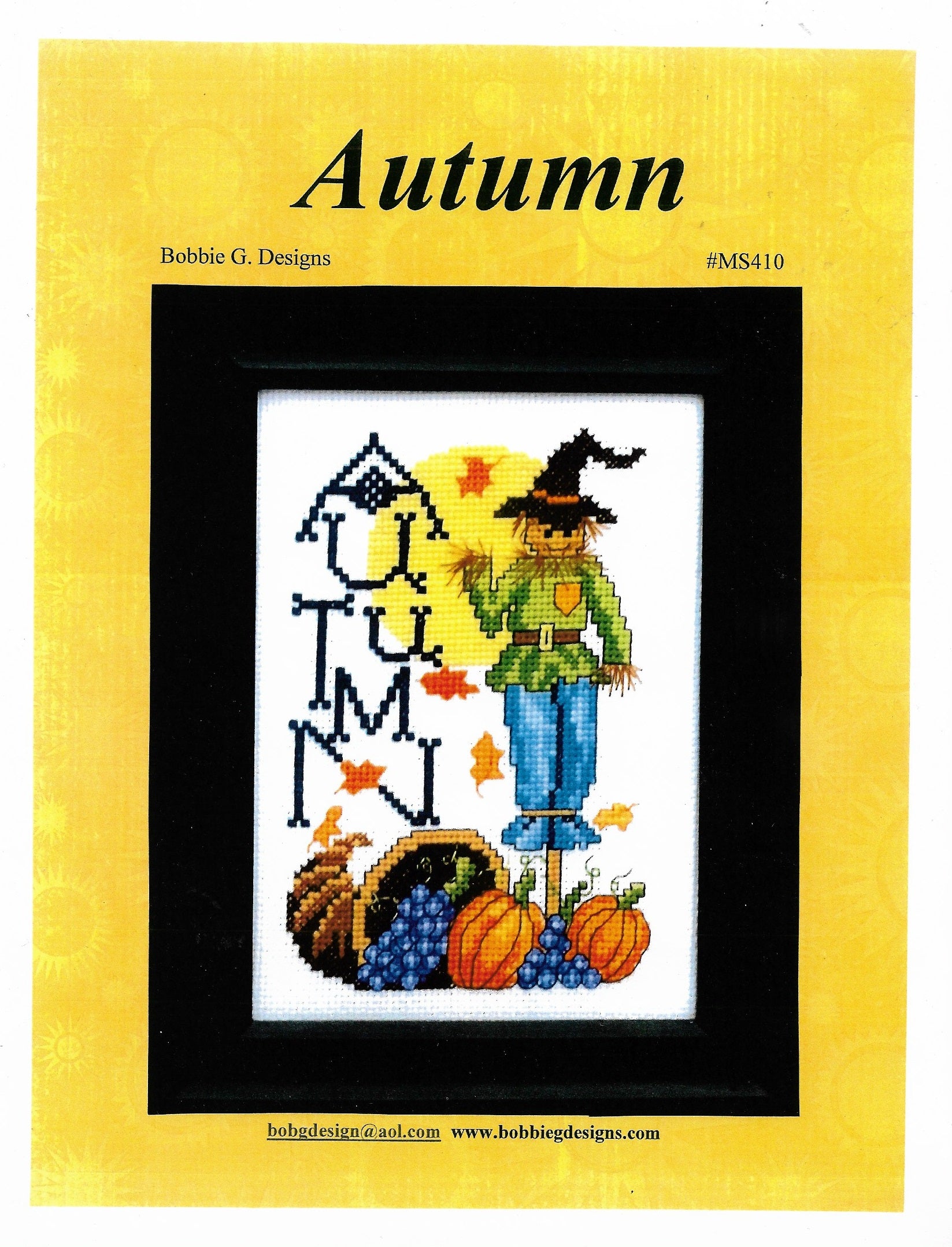 Bobbie G. Autumn MS410 cross stitch pattern