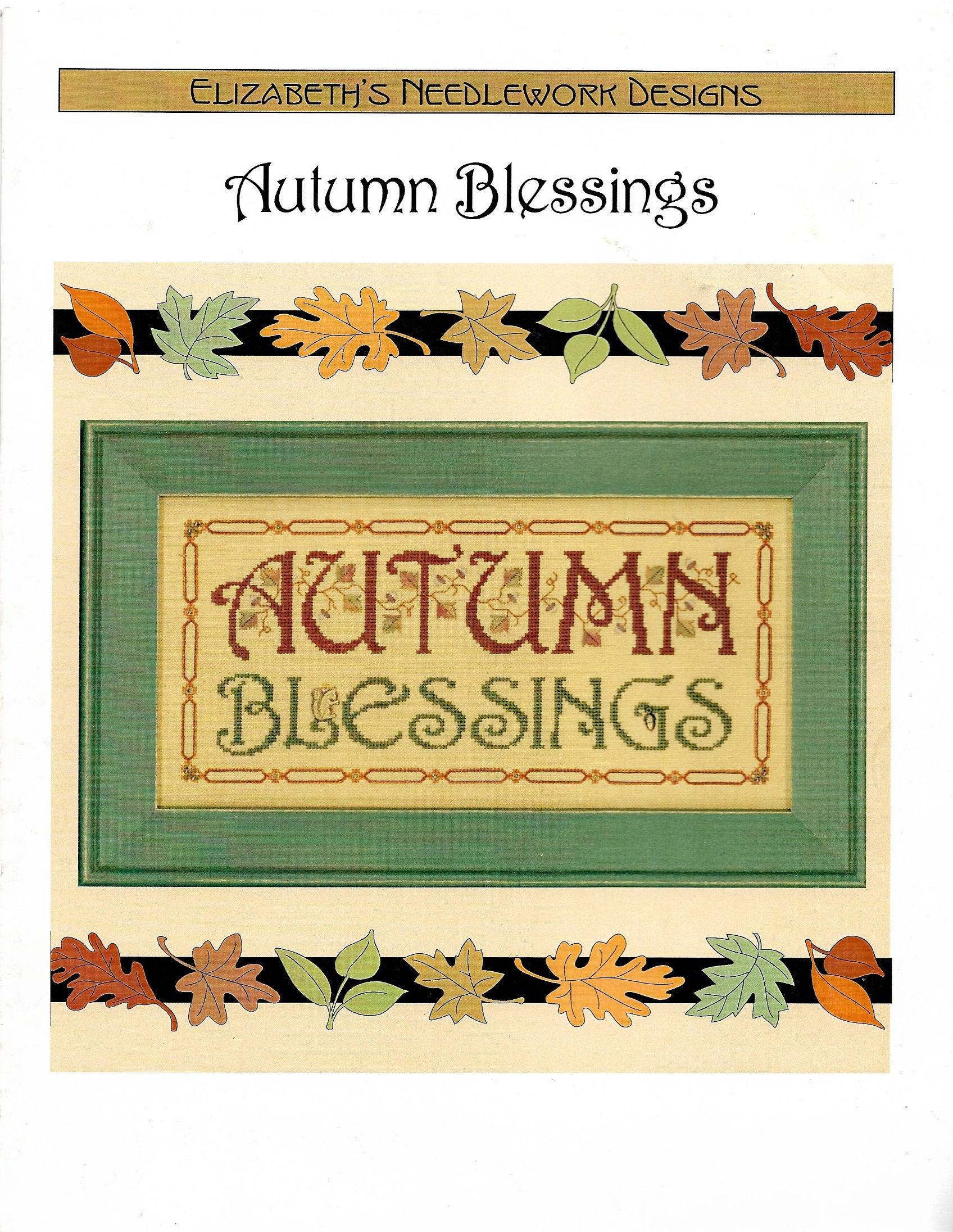 Elizabeth's Designs Autumn Blessings cross stitch pattern