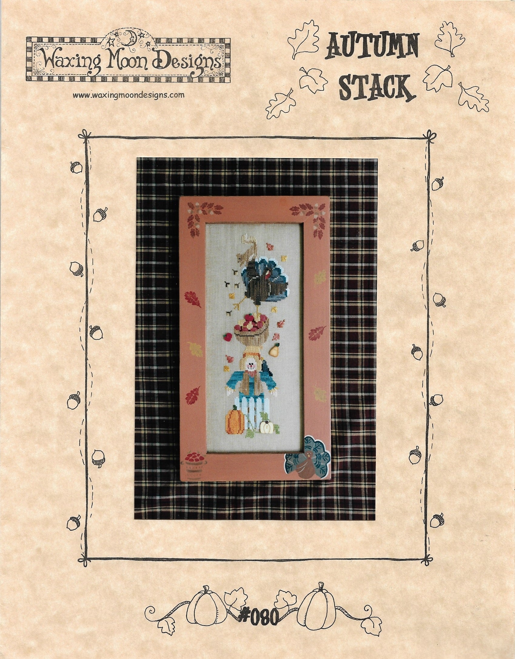 Waxing Moon Autumn Stack 080 cross stitch pattern