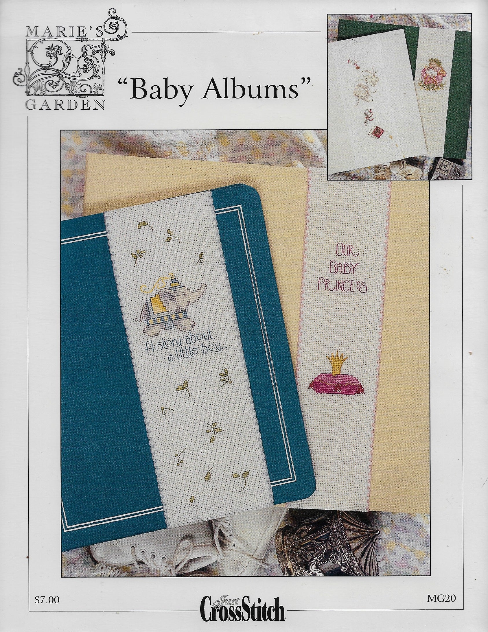 Just Cross Stitch Marie's Garden Baby Album cross stitch pattern