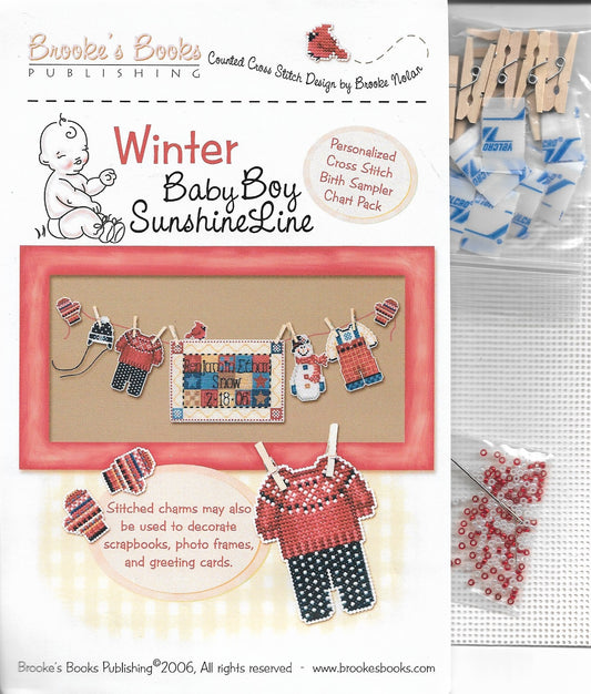 Brooke's Books BabyBoy Sunshine Line - Winter cross stitch pattern