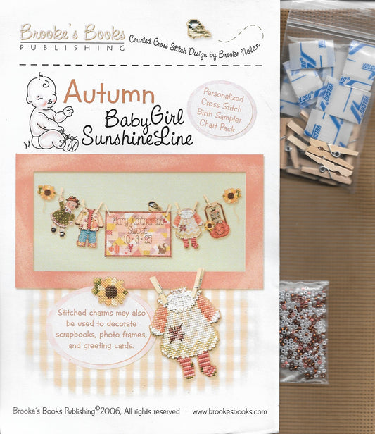 brooke's Books BabyGirl Sunshine Line - Autumn cross stitch pattern