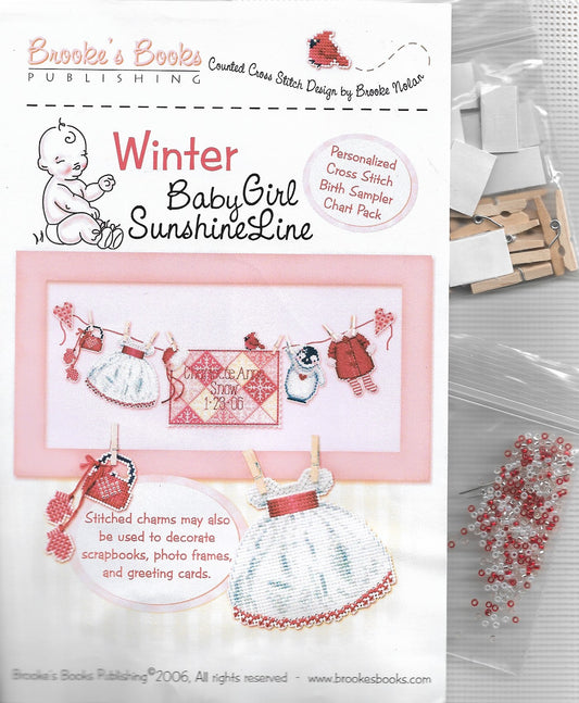 brooke's Books BabyGirl Sunshine Line - Winter cross stitch kit