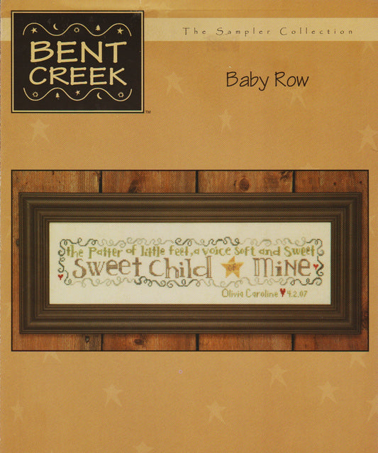 Bent Creek Baby Row cross stitch pattern