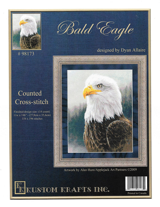 Kustom Krafts Bald Eagle 98173 cross stitch pattern