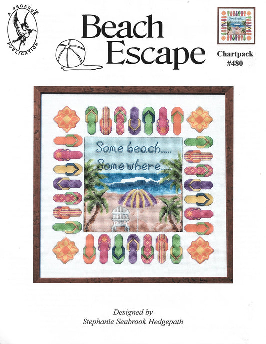 Pegasus Beach Escape cross stitch pattern