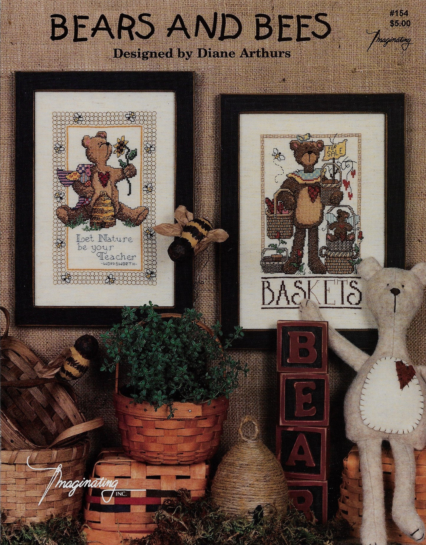 Imaginating Bears and Bees 154 cross stitch pattern