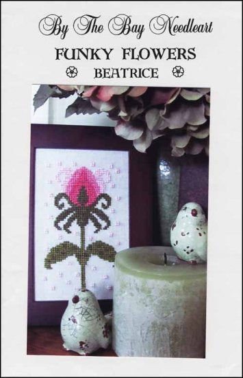 By The Bay Funky Flowers Beatrice cross stitch pattern