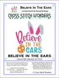 Cross Stitch Wonders Carolyn Manning Believe in the Ears easter Cross stitch pattern