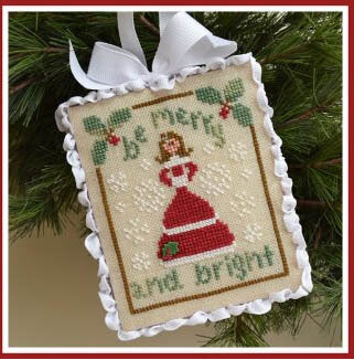 Country Classic Needleworks Be Merry Christmas ornament cross stitch pattern