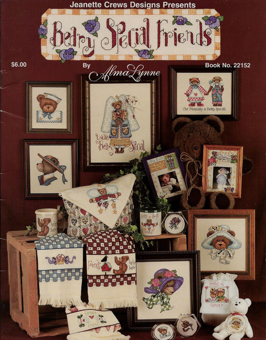 Jeanette Crews Berry special friends bears cross stitch pattern