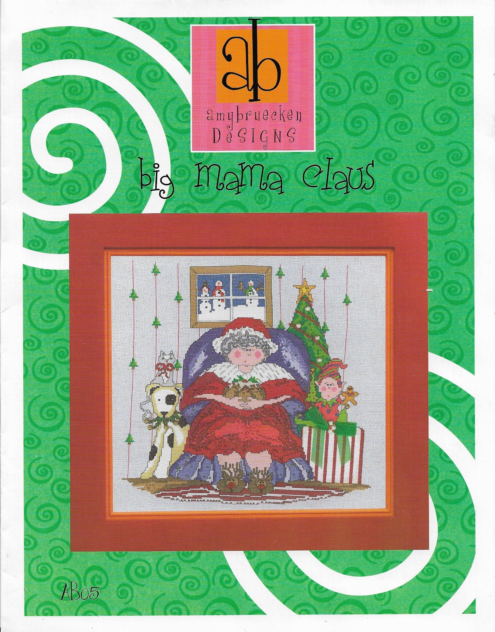 Amy Bruecken Big Mama Claus AB05 cross stitch pattern