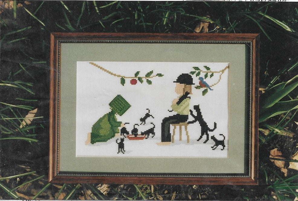 Diane Graebner Big Family amish cross stitch pattern