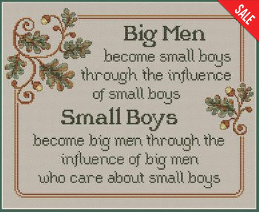 Sue Hillis Big men & small boys L427 cross stitch pattern