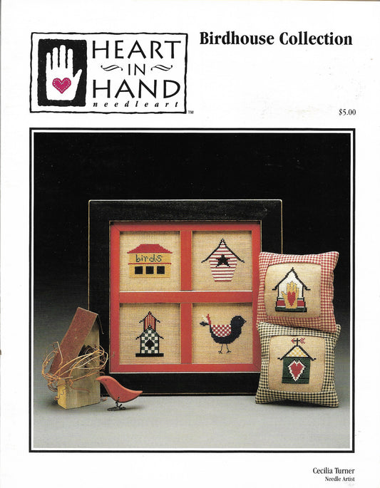 Heart in Hand Birdhouse Collection cross stitch pattern