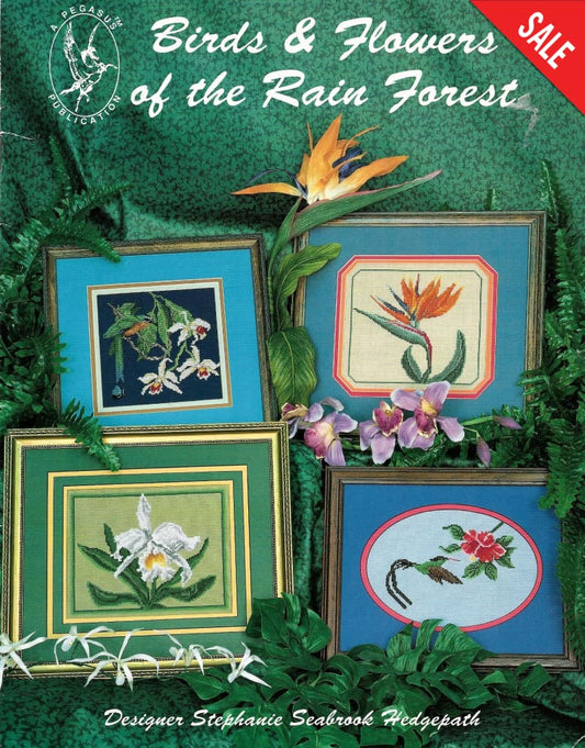 Pegasus Birds and Flowers of the Rain Forest 190 cross stitch pattern