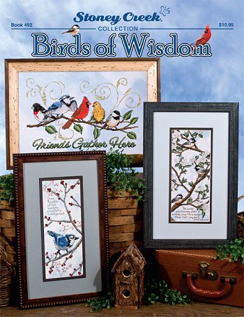 Stoney Creek Birds of Wisdom BK492 cross stitch booklet