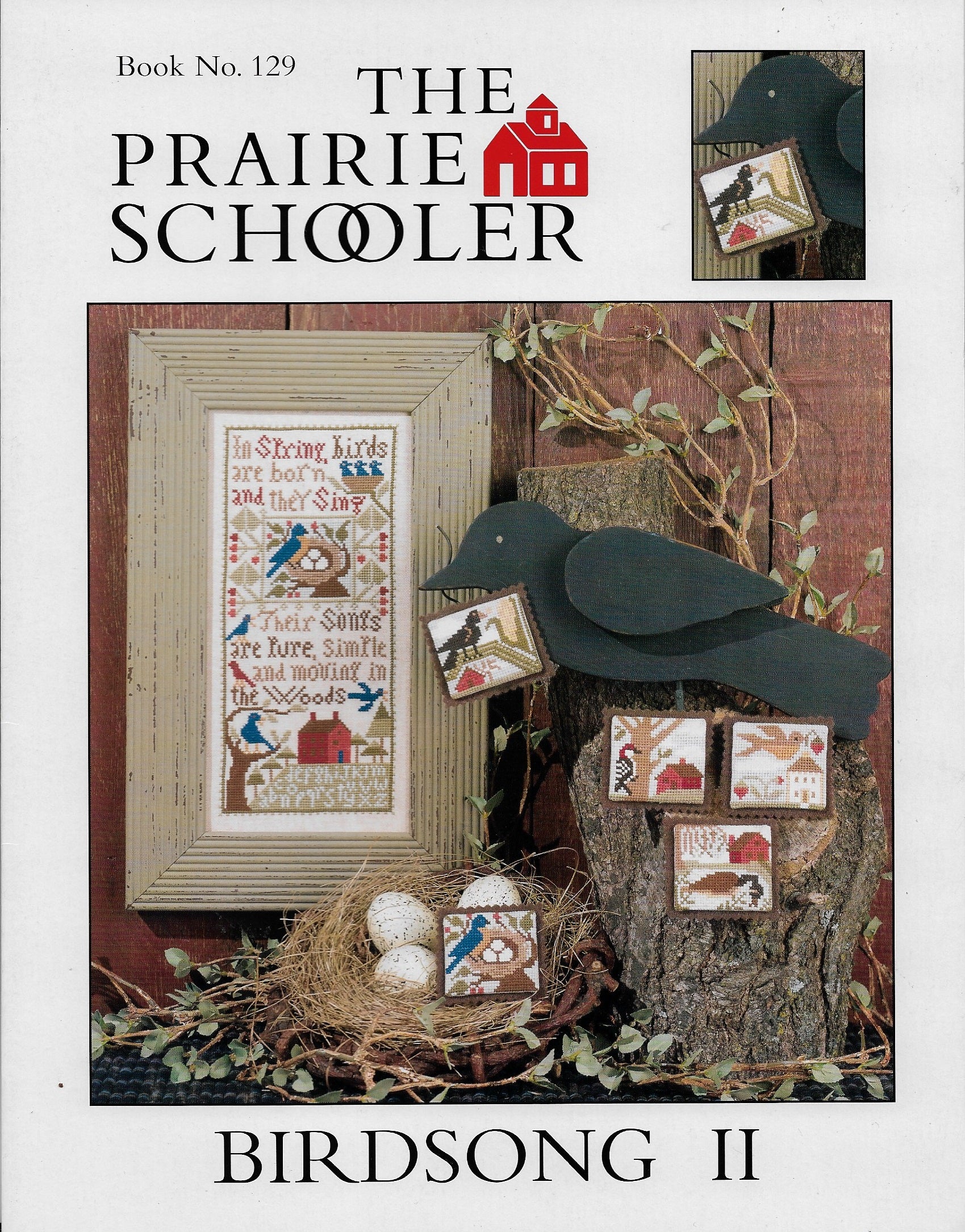 Prairie Schoolr Birdsong II cross stitch pattern