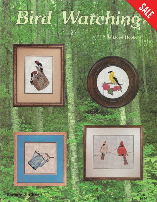 Barbara & Cheryl Bird Watching book 16 cross stitch pattern