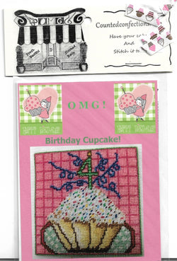 Counted Confections OMG! Birthday Cupcake cross stitch pattern