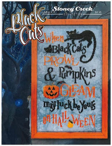 Stoney Creek Black Cats LFT414 halloween cross stitch booklet