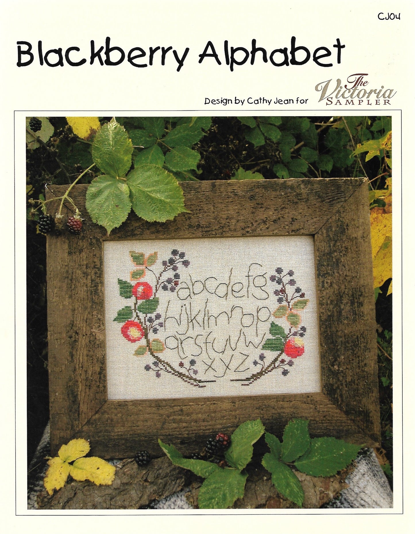 Victoria Sampler Blacberry Alphabet CJ04 cross stitch pattern