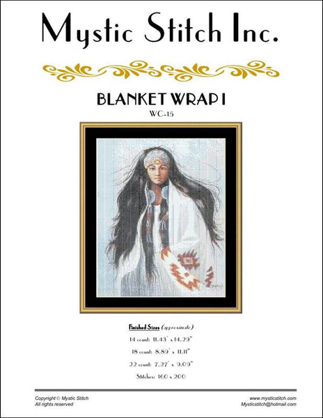 Mystic Stitch Blanket Wrap native american cross stitch pattern