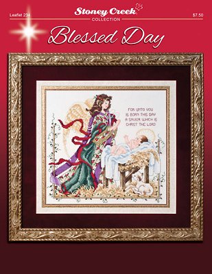 Stoney Creek Blessed Day LFT234 christmas savior manger cross stitch pattern