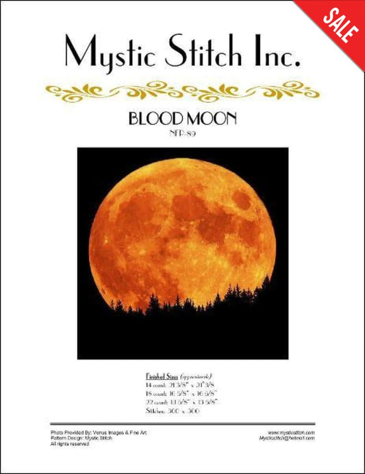 Mystic stitch Blood Moon NFP-89 cross stitch pattern