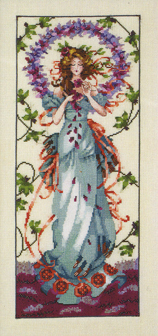 Mirabilia Blossom Goddess MD-146 victorian cross stitch