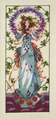 Mirabilia Blossom Goddess MD-146 victorian cross stitch