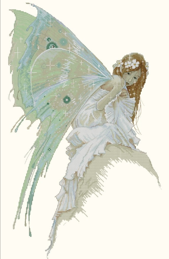 Lena Lawson Bluebell Fairy by Jean-Baptiste Monge cross stitch pattern