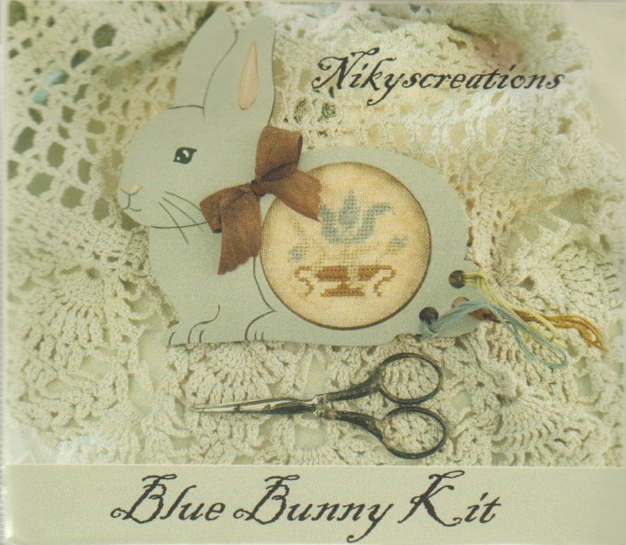 Nikycreations Blue Bunny cross stitch kit