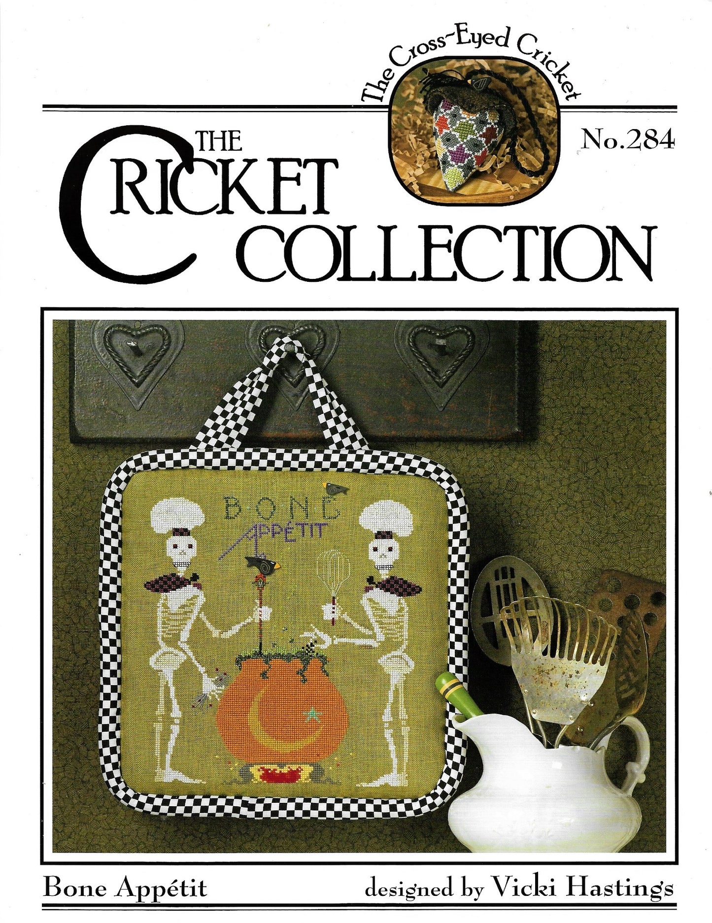 Cricket Bone Appetit CC284 halloween cross stitch pattern