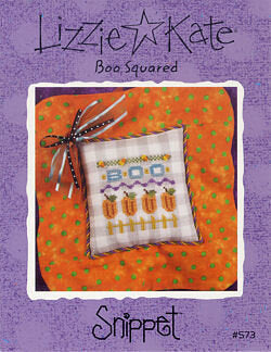 Lizzie Kate Boo Squared S73 halloween cross stitch pattern