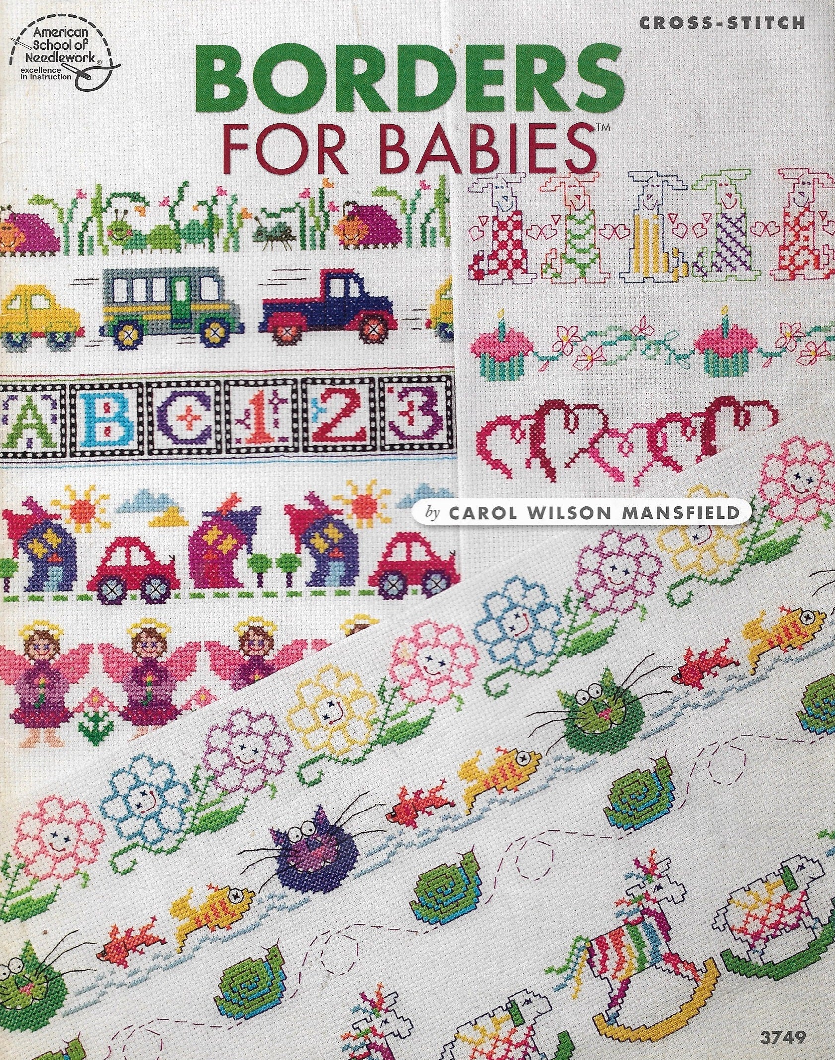 American School of Needlework Borders for Babies cross stitch pattern