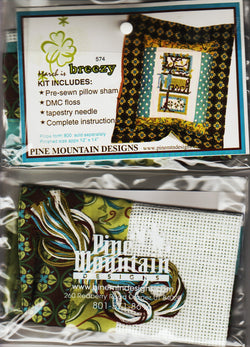 Pine Mountain Breezy 574 pillow cross stitch kit
