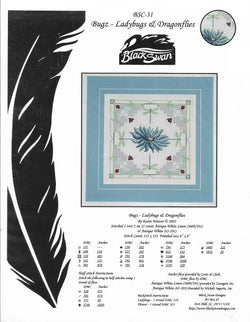 Black Swan Bugz - Ladybugs & Dragonflies BSC-31 cross stitch pattern
