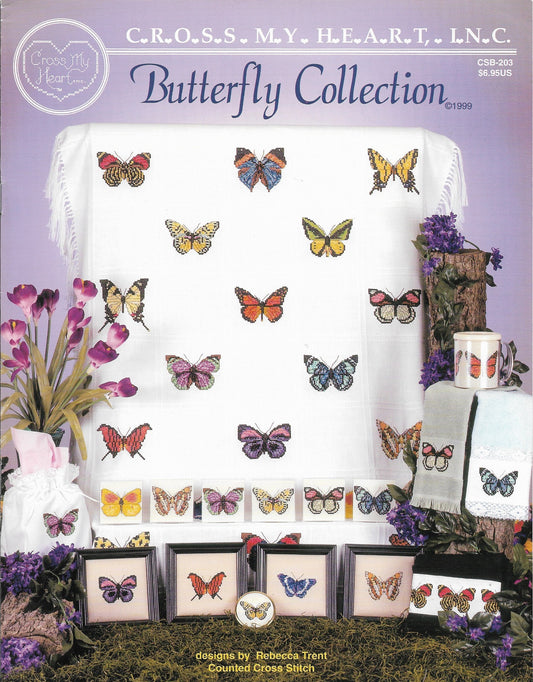 Cross My Heart Butterfly Collection CSB-203 cross stitch pattern