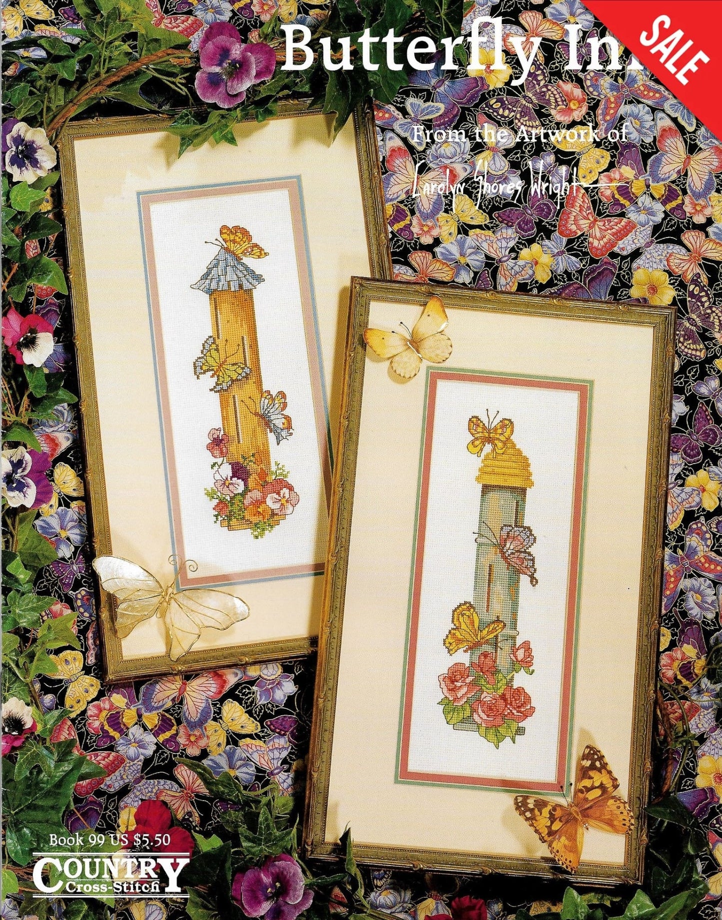 Country Cross-Stitch Butterfly Inn Book 99 cross stitch pattern