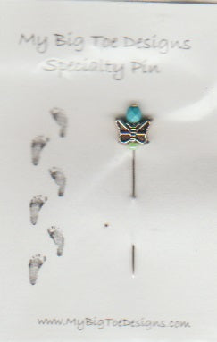 My Big Toe Butterfly Counting Pin