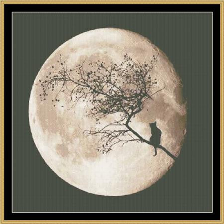 By The Light Of The Moon cross stitch pattern