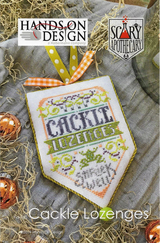 Hands on Design cackle Lozenges Scary Apothecary halloween cross stitch pattern