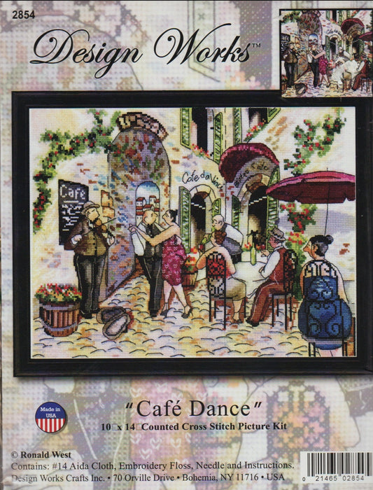 Design Works Cafe Dance 2854 cross stitch kit