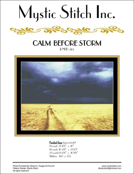 Mystic Stitch Calm Before Storm RNFP-315 cross stitch pattern