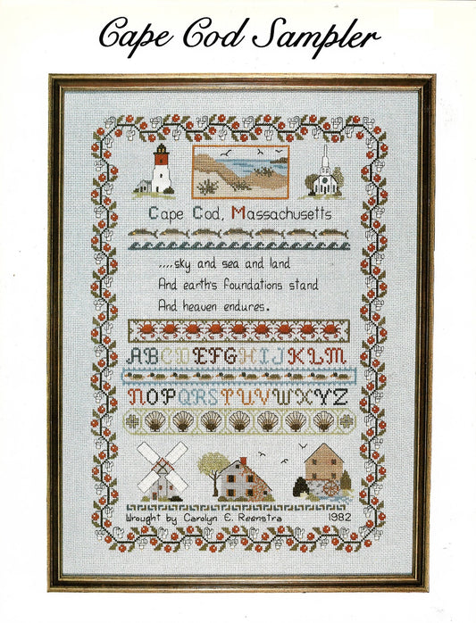 Sidereal Studio Cape Cod Sampler cross stitch pattern