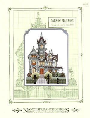 Nancy Spruance Designs Carson Mansion cross stitch pattern