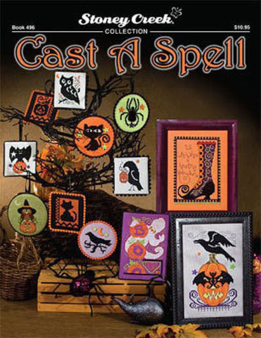 Stoney Creek Cast a Spell BK496 Halloween cross stitch booklet