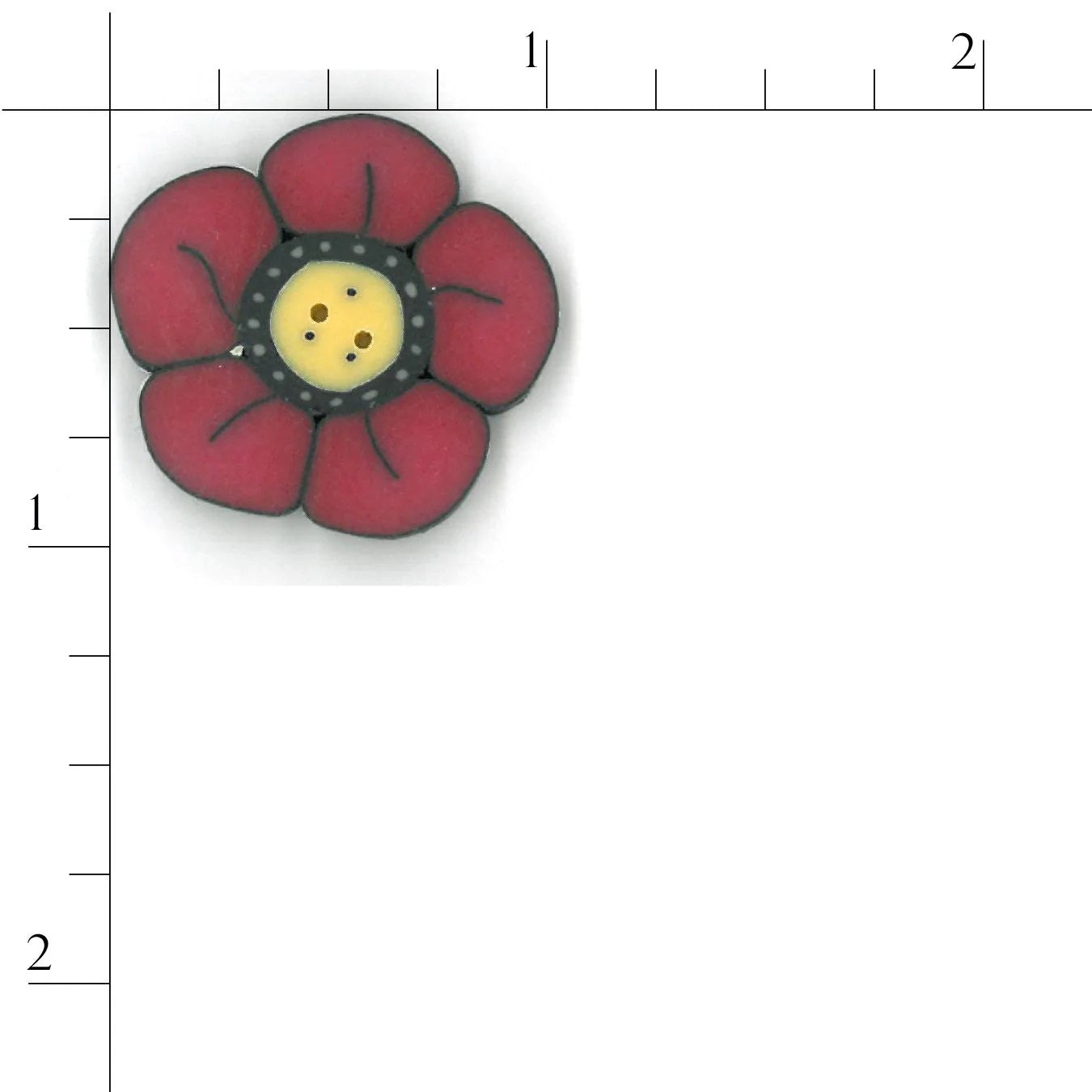 Strawberry Wildflower CB1007 Buttons